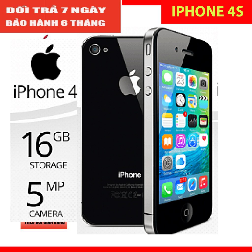 Điện thoại iphone 4s qt chính hãng cấu hình cao có zalo youtu face