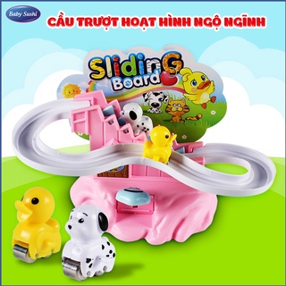 Đồ chơi cầu trượt heo peppa, heo peppa leo cầu thang