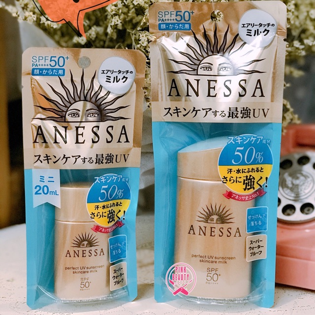 Sữa chống nắng dưỡng da Anessa Perfect UV Sunscreen Skincare Milk