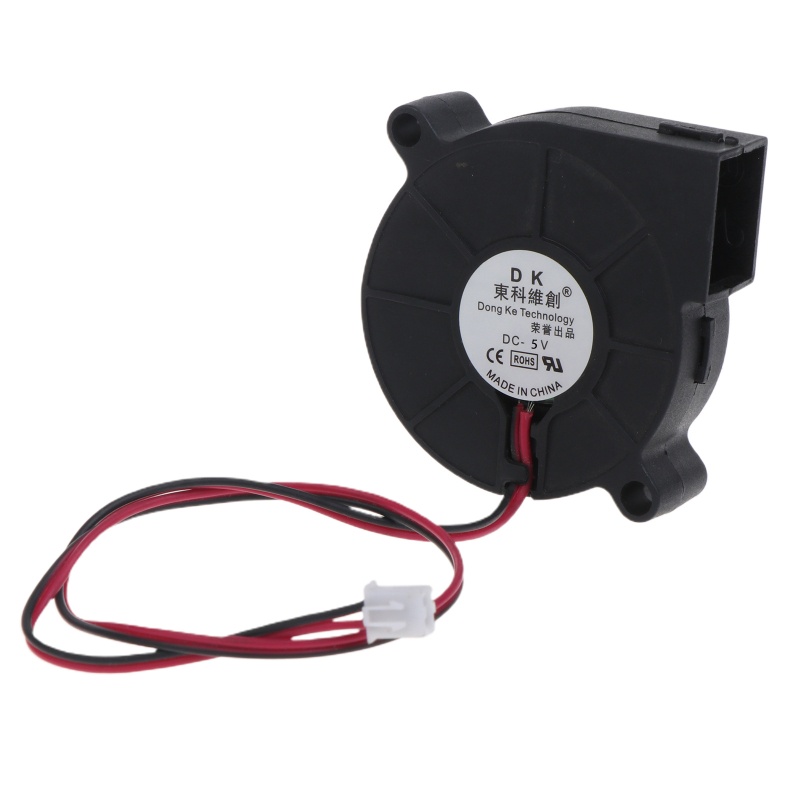 Quạt Tản Nhiệt Không Chổi Than cc 5 / 12 / 24V 2Pin 5015 4300R Cho Máy In 3D