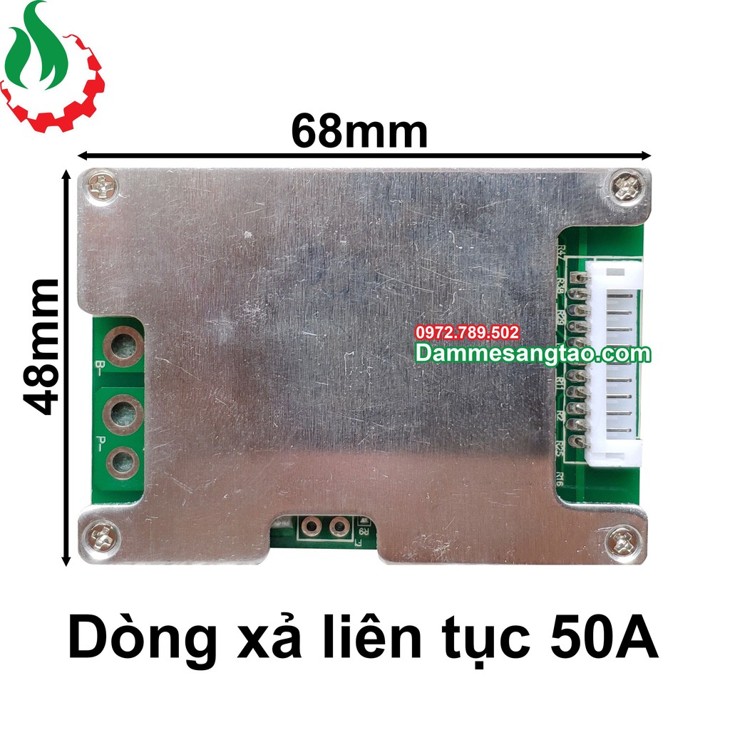 DMST Mạch 10S 36V 50A bảo vệ pin Li-ion, 24V - 36V Khoan Bê Tông.