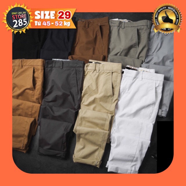 🏆SIZE 29🏆 CHẤT LƯỢNG 🔥 Các mẫu Quần Kaki vnxk store285 S29L1 cao cấp - co giãn - Slimfit