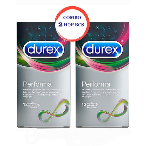 [SIÊU RẺ] Bao cao su x2 Kéo Dài Thời Gian Durex performa (Che tên SP)