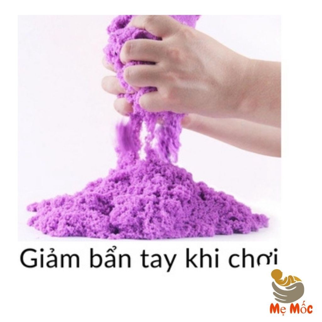 Đồ Chơi Cát Động Lực Đủ Bộ Khuôn+0.8kg Cát,Cát Nặn Trọng Lực Sinh Học Không Lo Bẩn Tay An Toàn Cho Trẻ,Mẹ Mốc ,HCSH