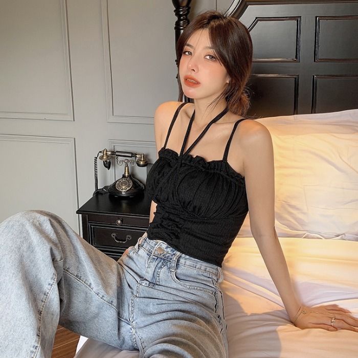 Áo Ống Ngắn Hai Dây Thời Trang Mùa Hè Dành Cho Nữ