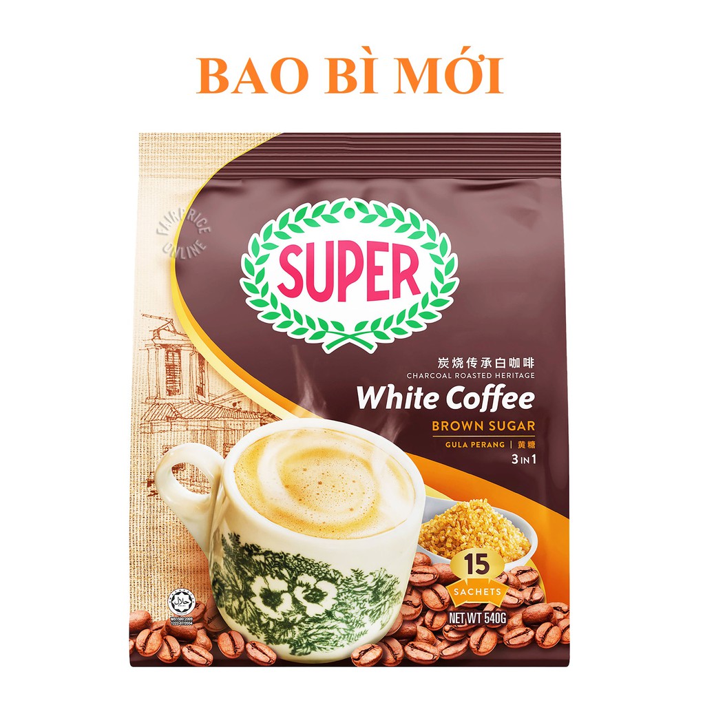 Cà phê trắng Super White Coffee 3 in 1 - Brown Sugar