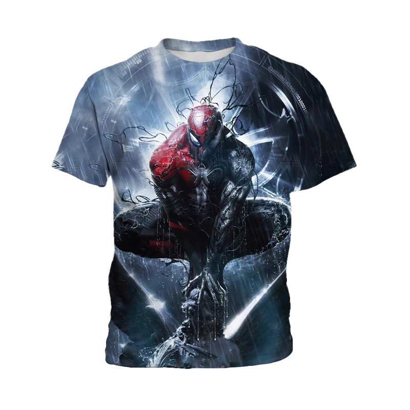 Áo thun ngắn tay in hình phim Venom 3d thời trang cho bé trai 3-13 tuổi