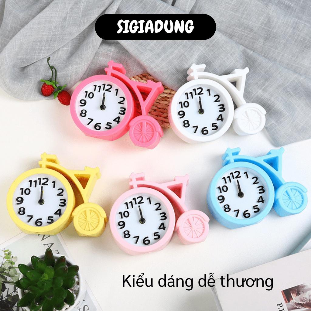 [SGD] Đồng Hồ Để Bàn - Đồng Hồ Báo Thức Hình Chiếc Xe Đạp Trang Trí Bàn Làm Việc 7629