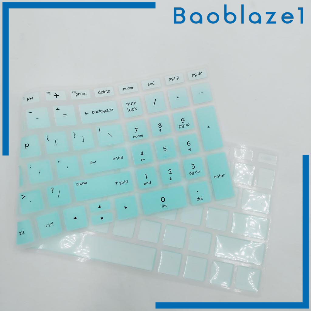 [BAOBLAZE1]Soft Laptop Keyboard Skin Protector Cover For HP 15.6 inch BF Blue