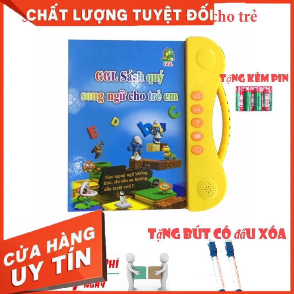 [ Bán Lẻ Giá Sỉ ] Sách Nói Điện Tử Song Ngữ Anh/Việt Giúp Trẻ Học Tốt Tiếng Anh