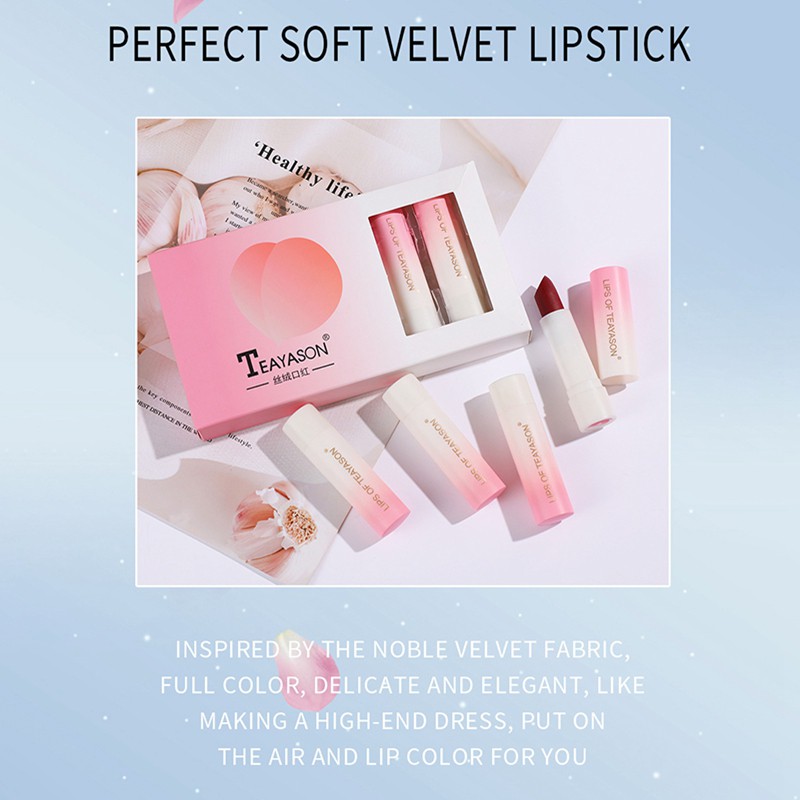 VEET (Hàng Mới Về) Son Sáp Teayason Tông Nhung Lì Chống Nước Lâu Trôi 6 Màu Tùy Chọn | BigBuy360 - bigbuy360.vn