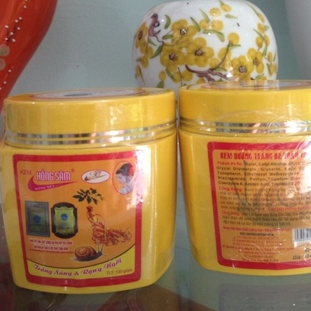KEM DƯỠNG TRẮNG DA TOÀN THÂN HỒNG SÂM 100G