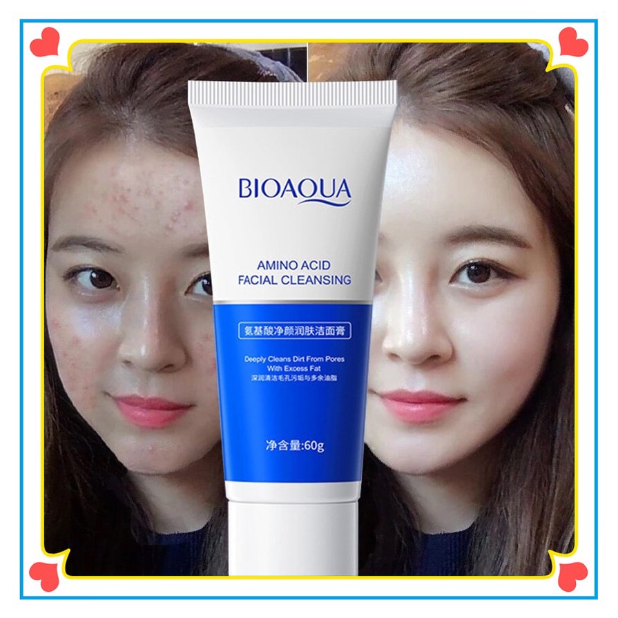 Sữa Rửa Mặt Làm Trắng Da Làm Sạch Sâu Kiểm Soát Dầu 60g BIOAQUA
