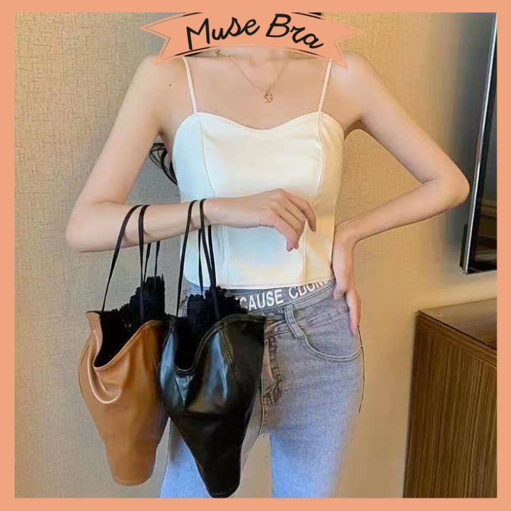 [Giá sỉ] Áo Bra Nữ Chất Da Cá Tính Chun Lưng Co Giaxn Thoáng Khí Hot Trend Sành Điệu DA25