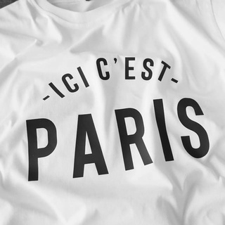 Áo Thun Tay Lỡ Unisex ICI CEST PARIS MESSI 2 Màu Đen Trắng Chất Cotton Dày Mịn