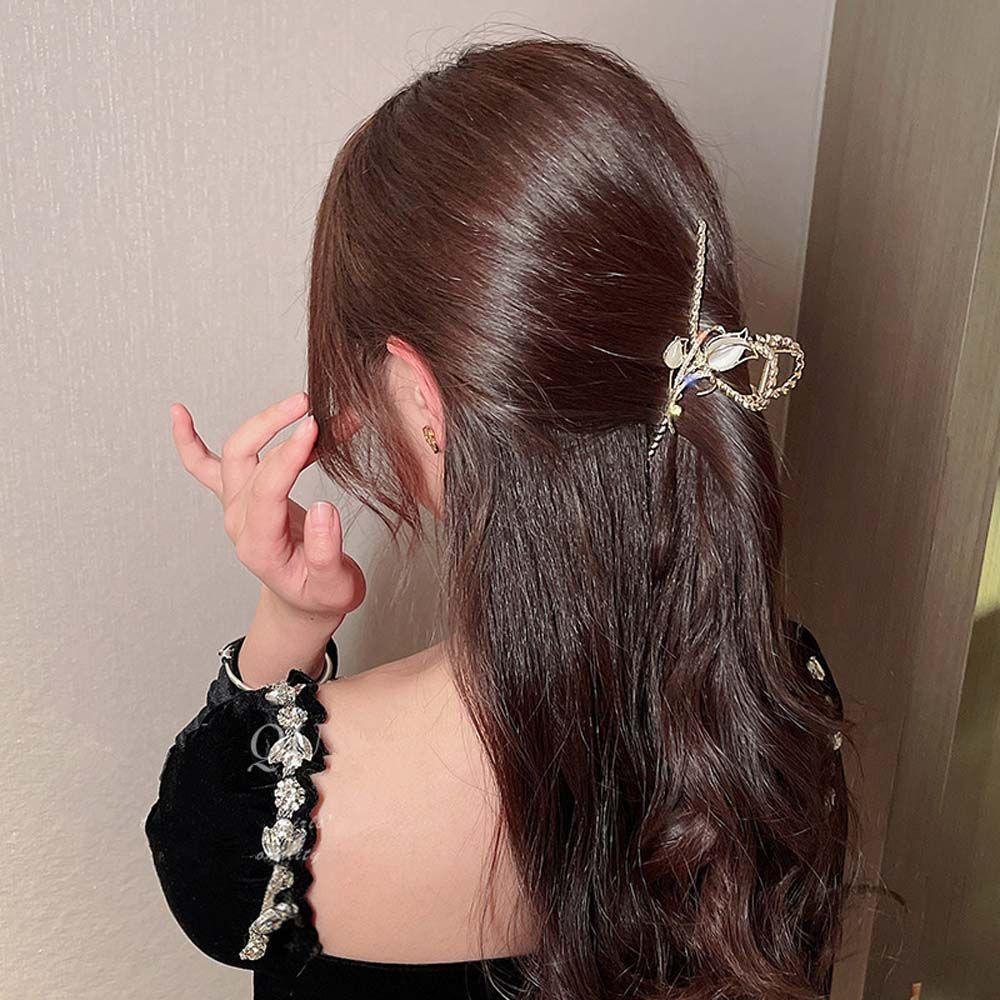 Kẹp Tóc Kim Loại Hình Móng Vuốt Cá Mập Đơn Giản|Phụ Kiện Tóc Xinh Xắn Dành Cho Nữ