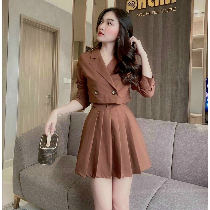 Set vest đùi cực sang hai màu trắng, đen MAXQ090520 mới