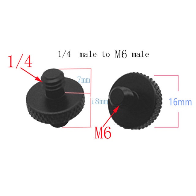 Ốc Chuyển Đổi Từ M4 M5 M6 M8 M10 Sang 1/4 Hoặc 3/8 Cho Chân Máy Ảnh