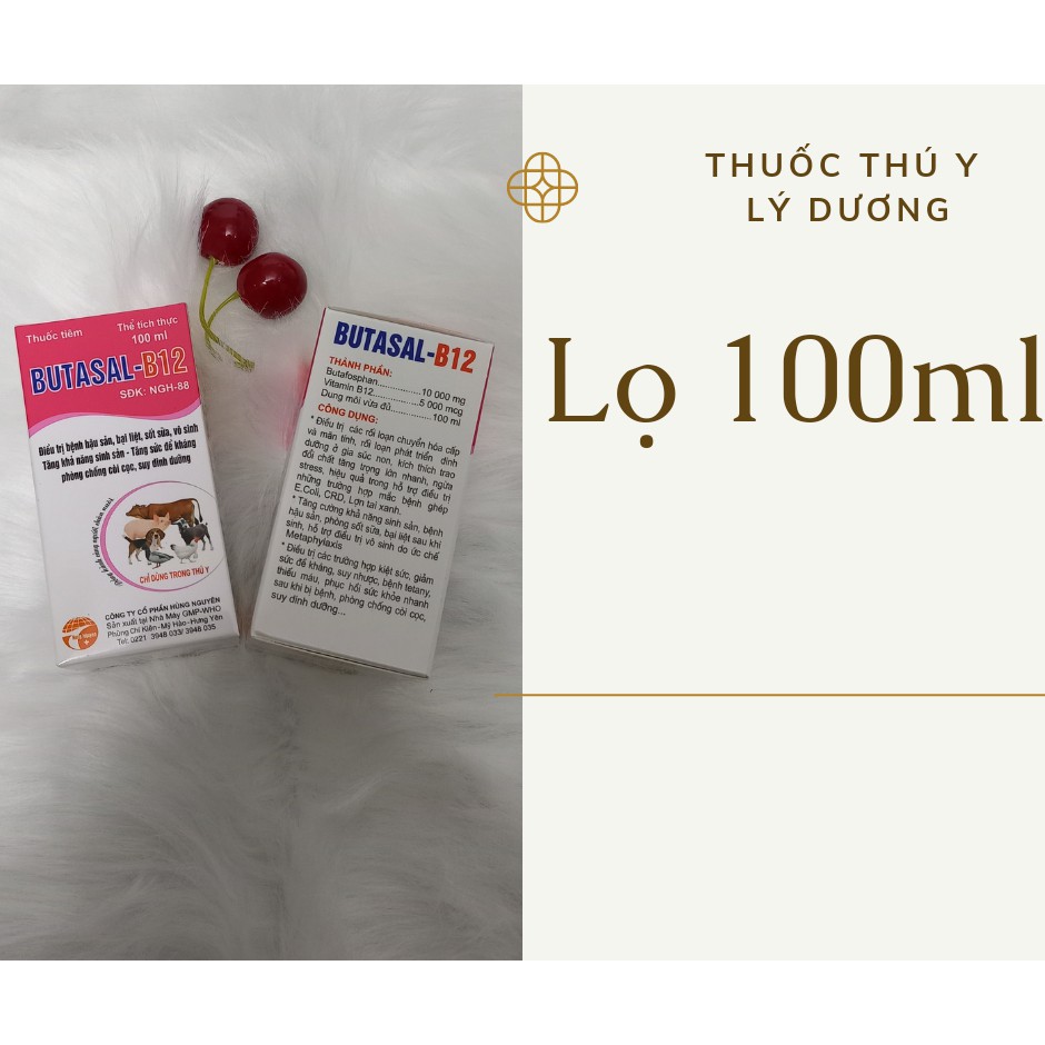 100ml BUTASAL-B12- tăng miễn dịch, tăng đề kháng