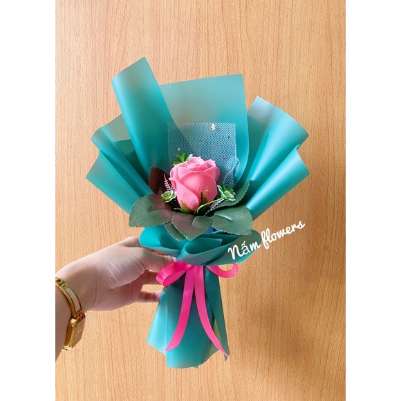Bó hoa sáp 1 bông xinh xắn