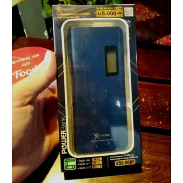 [ Full box] Pin Sạc Dự Phòng Xmobile 15000mAh Y615N