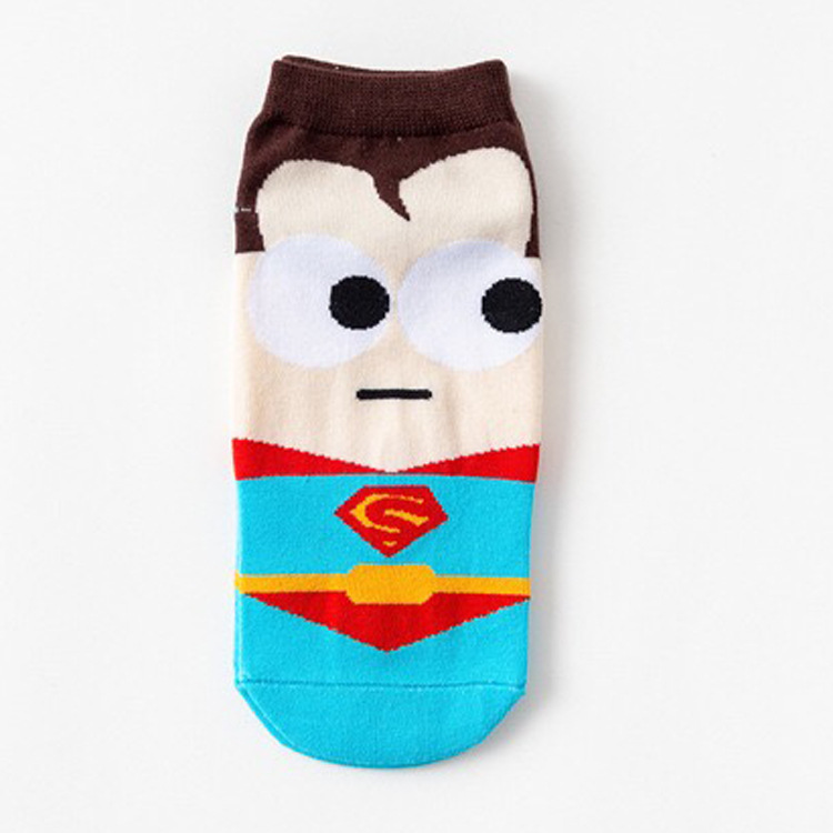 Vớ Cotton Thể Thao Họa Tiết Siêu Anh Hùng