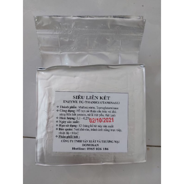 1kg ENZYM Phụ gia cao cấp SIÊU LIÊN KẾT xay thịt đôn'g lạn'h, thịt yế'u cực kì tốt