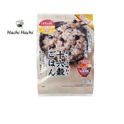 Hỗn hợp 16 loại ngũ cốc Hakubaku 180g (30g x 6 gói) - Hachi Hachi Japan Shop