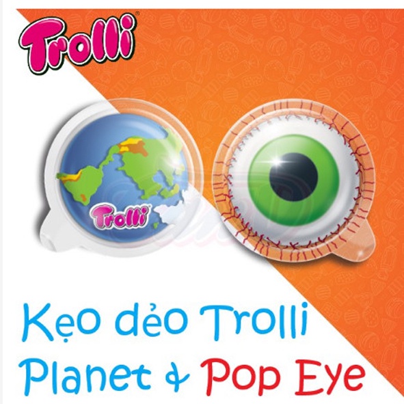 Kẹo Dẻo Trolli hình con mắt 1 chiếc hàng chính hãng Đức date mới