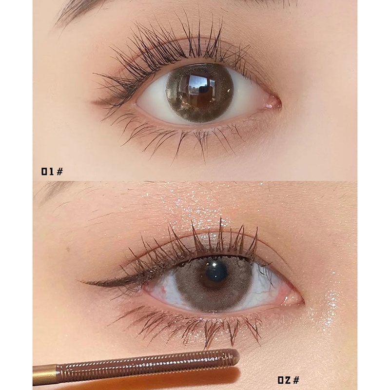 Mascara Đầu Cọ Nhỏ Kháng Nước Chống Thấm Mồ Hôi Lâu Trôi Trang Điểm Tự Nhiên