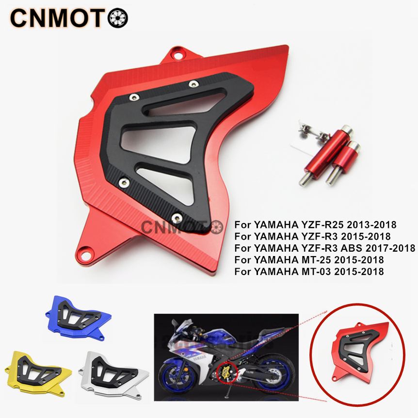 Phụ Kiện Bảo Vệ Dây Xích Động Cơ Xe Mô Tô Yamaha YZF R25 R3 MT03 MT25