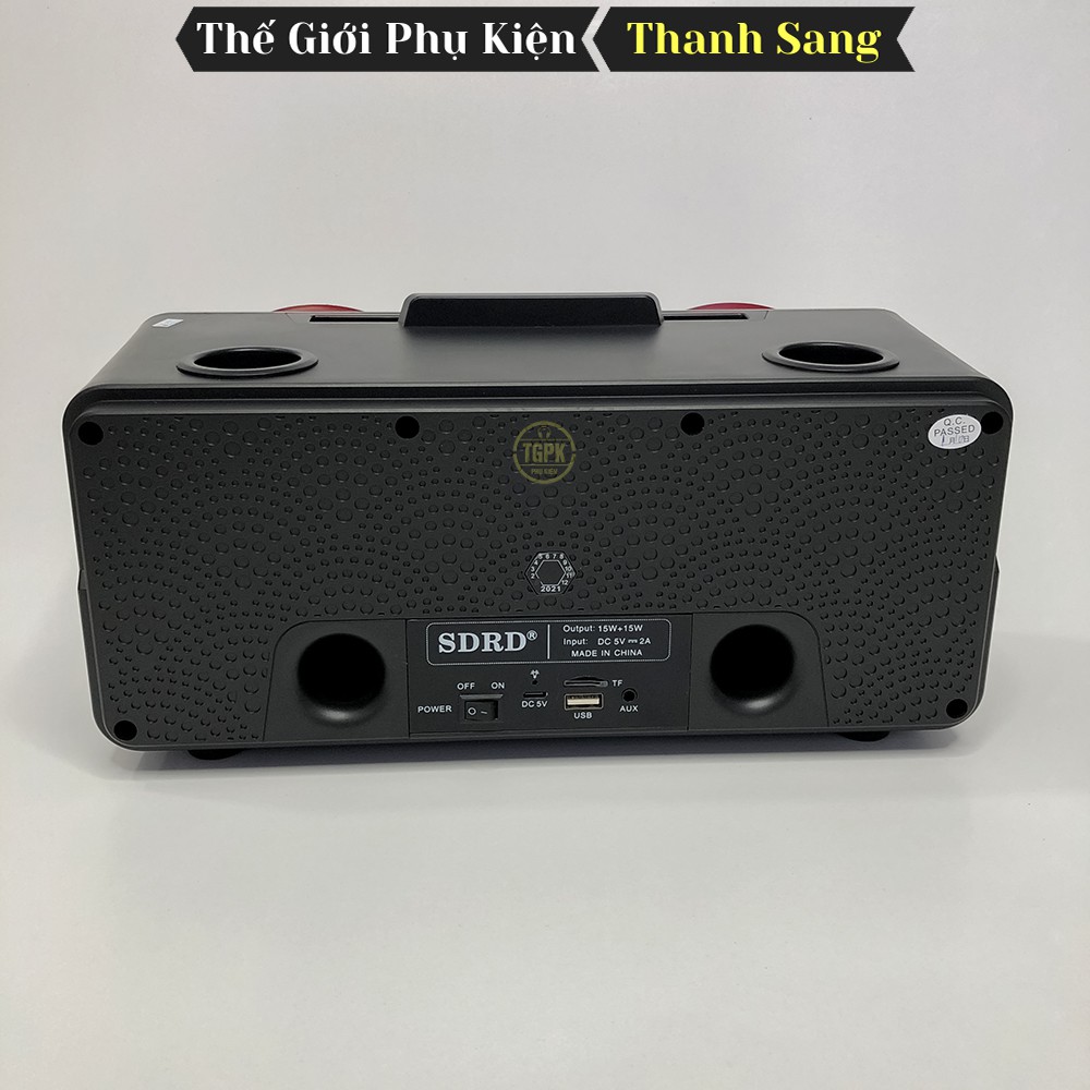 Loa Karaoke Bluetooth SD 307 tặng Kèm 2 Micro nhiều chức năng | Tích hợp 2 Loa Bass âm thanh mạnh mẽ