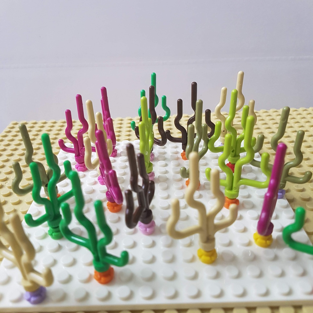 Phụ kiện đồ chơi lắp ráp, phụ kiện MOC, 10 cây rong biển, dài 4cm