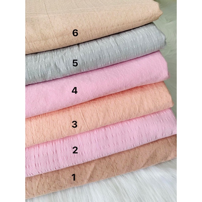 Vải thô cotton thêu ,thô nảy hạt may không cần lót