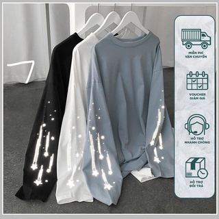 Áo thun nam tay dài dáng rộng có size M-3Xl phong cách thời trang hàn quốc