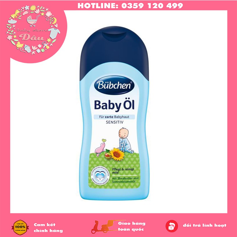 DẦU MASSAGE BUBCHEN BABY OIL XÁCH TAY ĐỨC CHUYÊN DÙNG CHO BÉ - CHAI 200ml