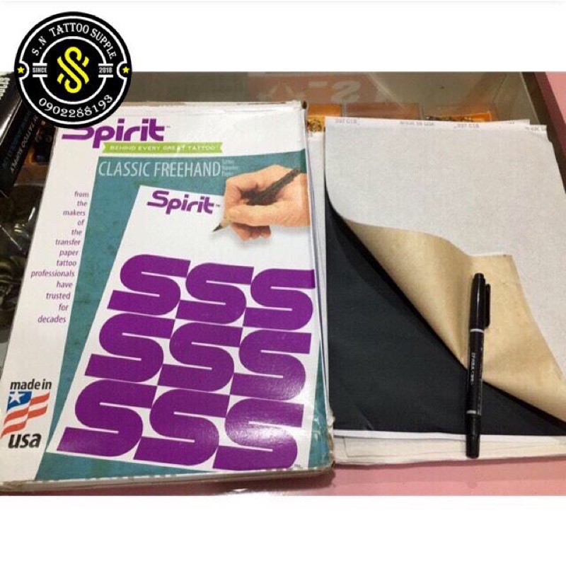 Giấy than đen 4 Lớp⇉  scan hình xăm loại⇉  tốt nhất