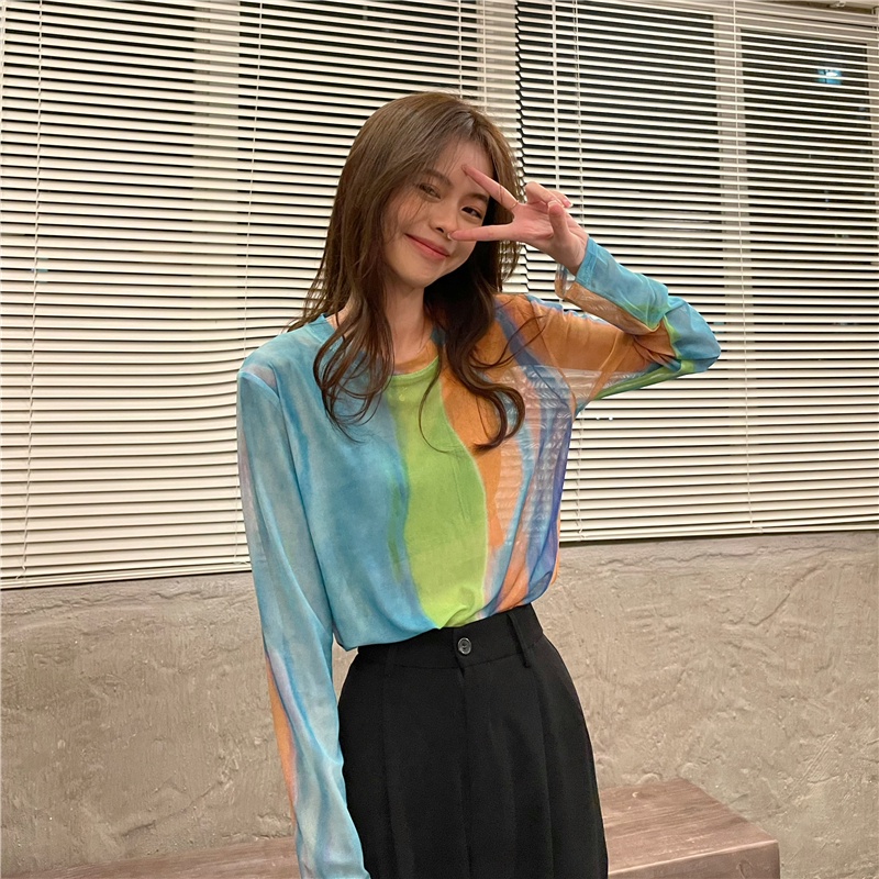 Áo nữ thun lưới tay dài mẫu mới 2021 cực chất😍