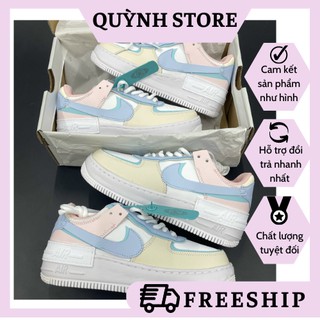 (FREESHIP+ẢNH THẬT) Giày AF1 Shadow hồng xanh vàng