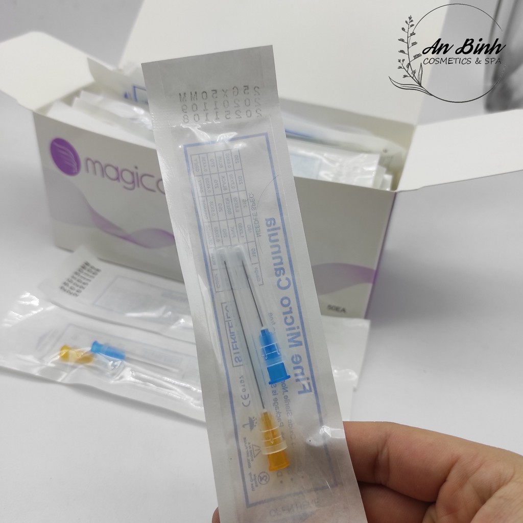 (HCM-Q1) Kim Tiêm Filler Cannula Đầu Tù Cao Cấp Magicalift - Tiêu Chuẩn Chất Lượng Châu Âu UK Có Sẵn Kim Mồi