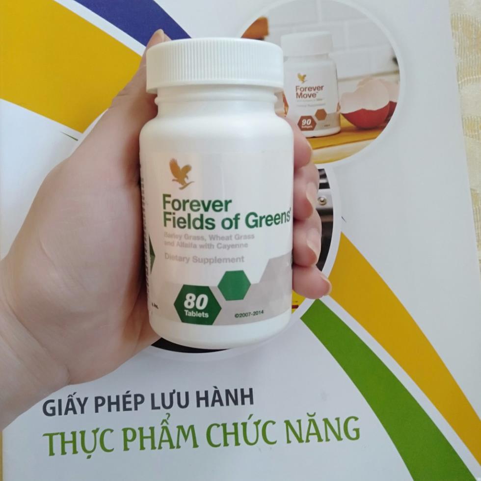 [CHĨNH HÃNG] VIÊN RAU XANH Forever Of Greens #068flp. 80 viên/lọ. 1 viên = 1kg rau xanh