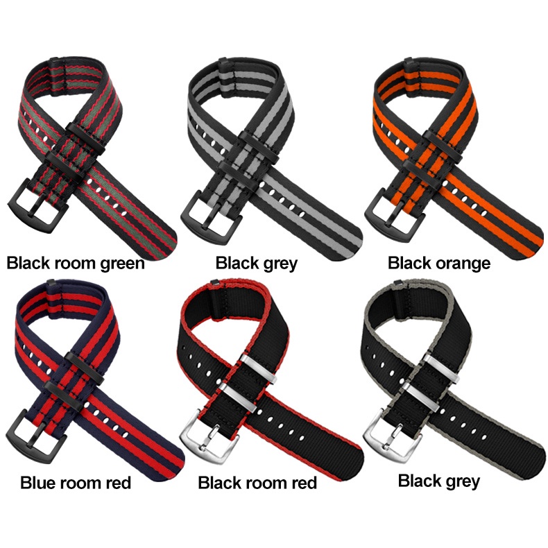 Dây Đeo Sợi Nylon Chất Lượng Cao 20mm 22mm Cho Đồng Hồ Thể Thao 007 James Bond