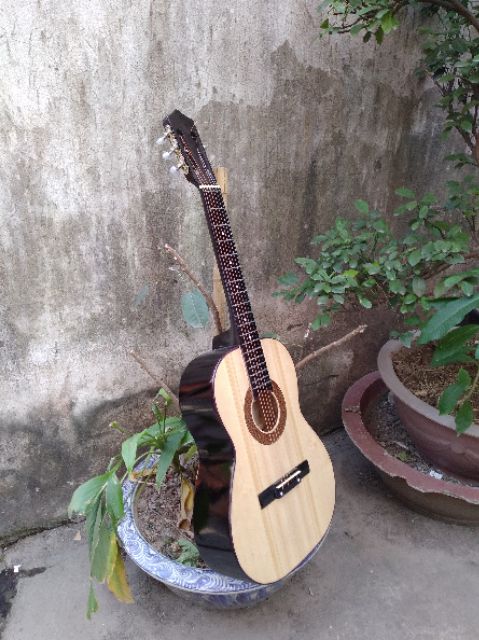 Đàn guitar classic S45 gỗ thông full phụ kiện. guitar tập chơi tại xưởng sản xuất