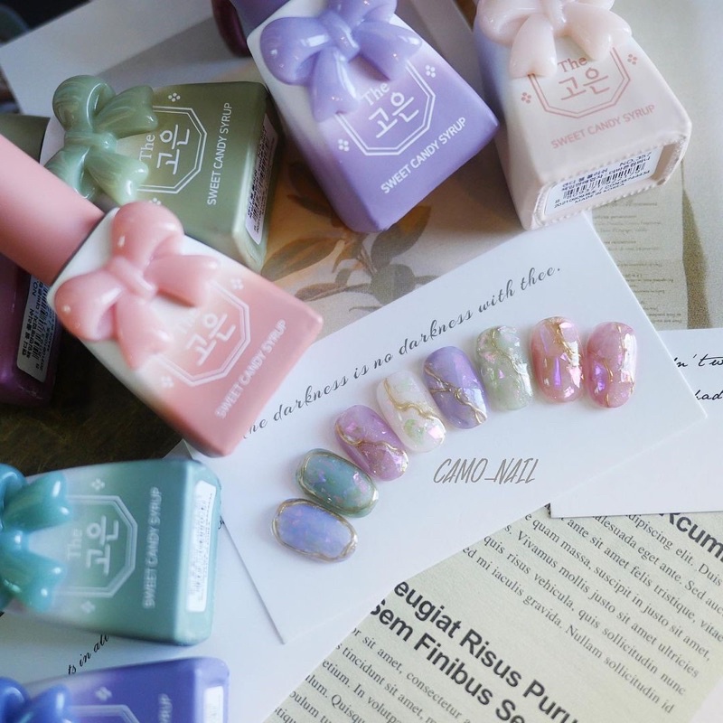 Sơn thạch Candy Nail chính hãng Hàn Quốc set The Goeun