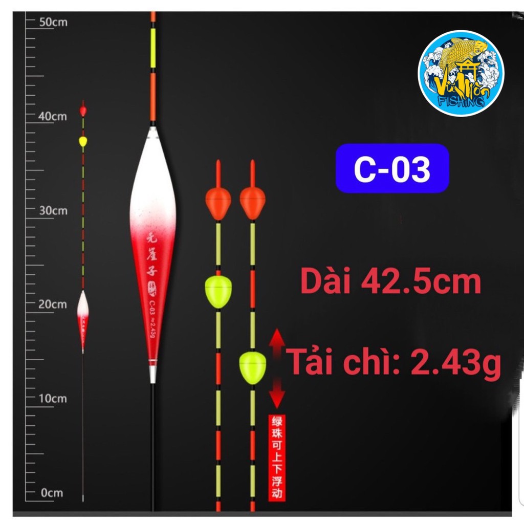 Phao Nano Câu Đài hạt xốp chống sóng Giá tốt | - Vũ Môn Fishing