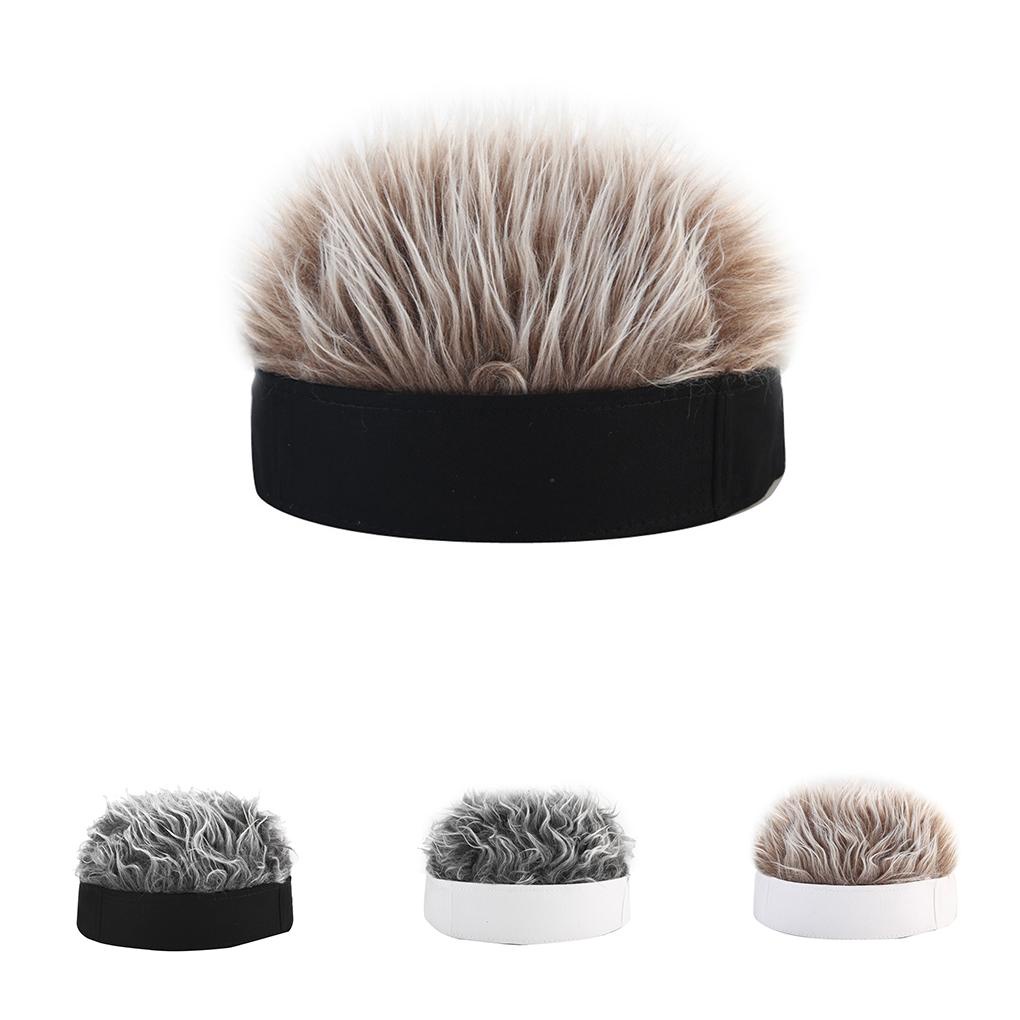 Mũ Beanie Kèm Tóc Giả Có Thể Điều Chỉnh Vui Nhộn Phong Cách Punk Rock Đường Phố