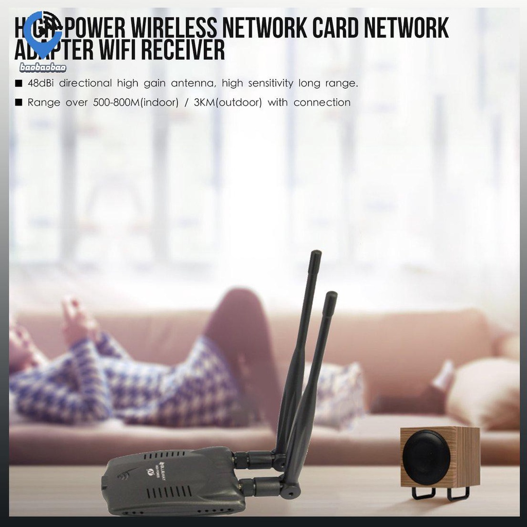 Bộ Thu Phát Wifi Không Dây Công Suất Cao 3070 Chip Rtl8192Fu-Cg 3000mw | BigBuy360 - bigbuy360.vn