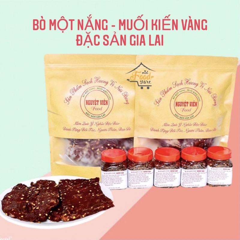 KHÔ BÒ MỘT NẮNG - MUỐI KIẾN VÀNG NGUYỆT VIÊN GIA LAI