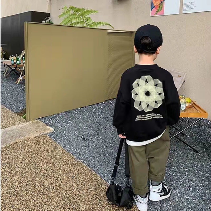 Áo thun tay dài cổ cao lót nhung giữ ấm thời trang thu đông dành cho bé trai