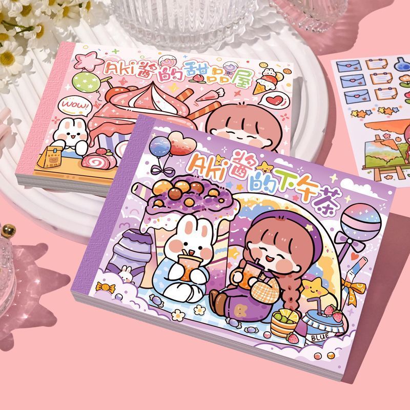 Sticker Cute 50 PCS Sitker Trang Trí Sổ Tay  Sticker Trang Trí Sổ Hình Dán Trẻ Em  Sổ Sticker